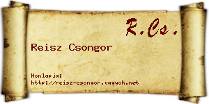 Reisz Csongor névjegykártya